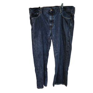 Levis 569 Mens Loose Straight Fit Jeans W42 L32 Dark Blue Denim